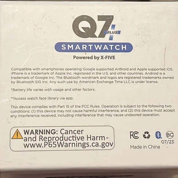 Q7+ Smartwatch - New! Still Sealed! Android and iOS compatible - Picture 7 of 11